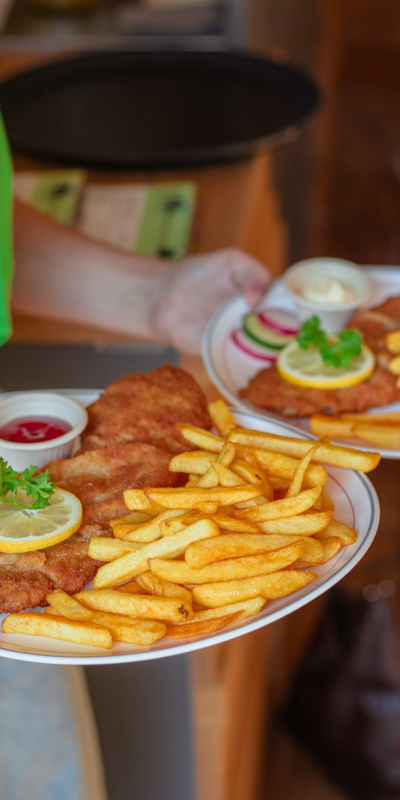 Gericht 5: Schnitzel mit Pommes